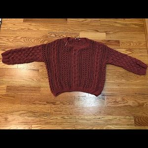 Elodie Girls Purple Sweater